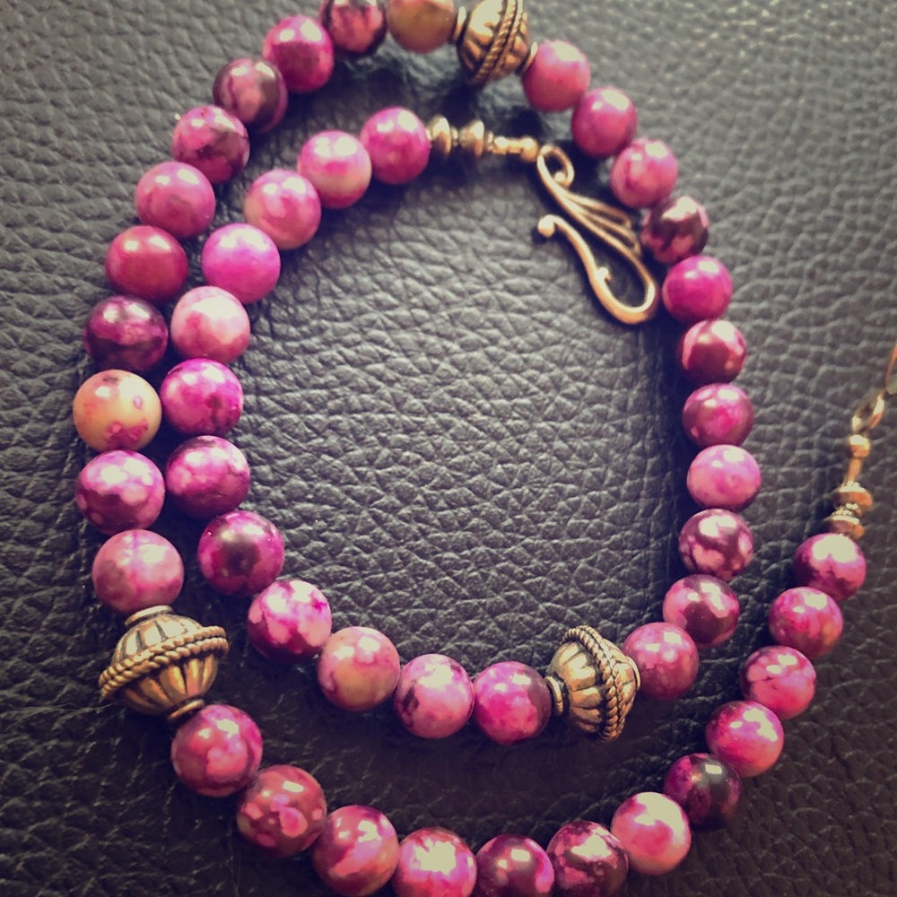 Healing crystal necklace